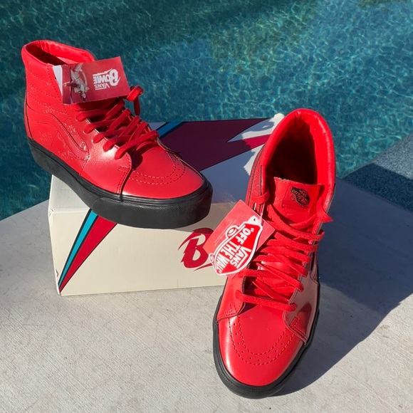 Vans x David Bowie Ziggy Stardust Sk8-Hi Platform 2s Size 9.5 - Picture 5 of 16